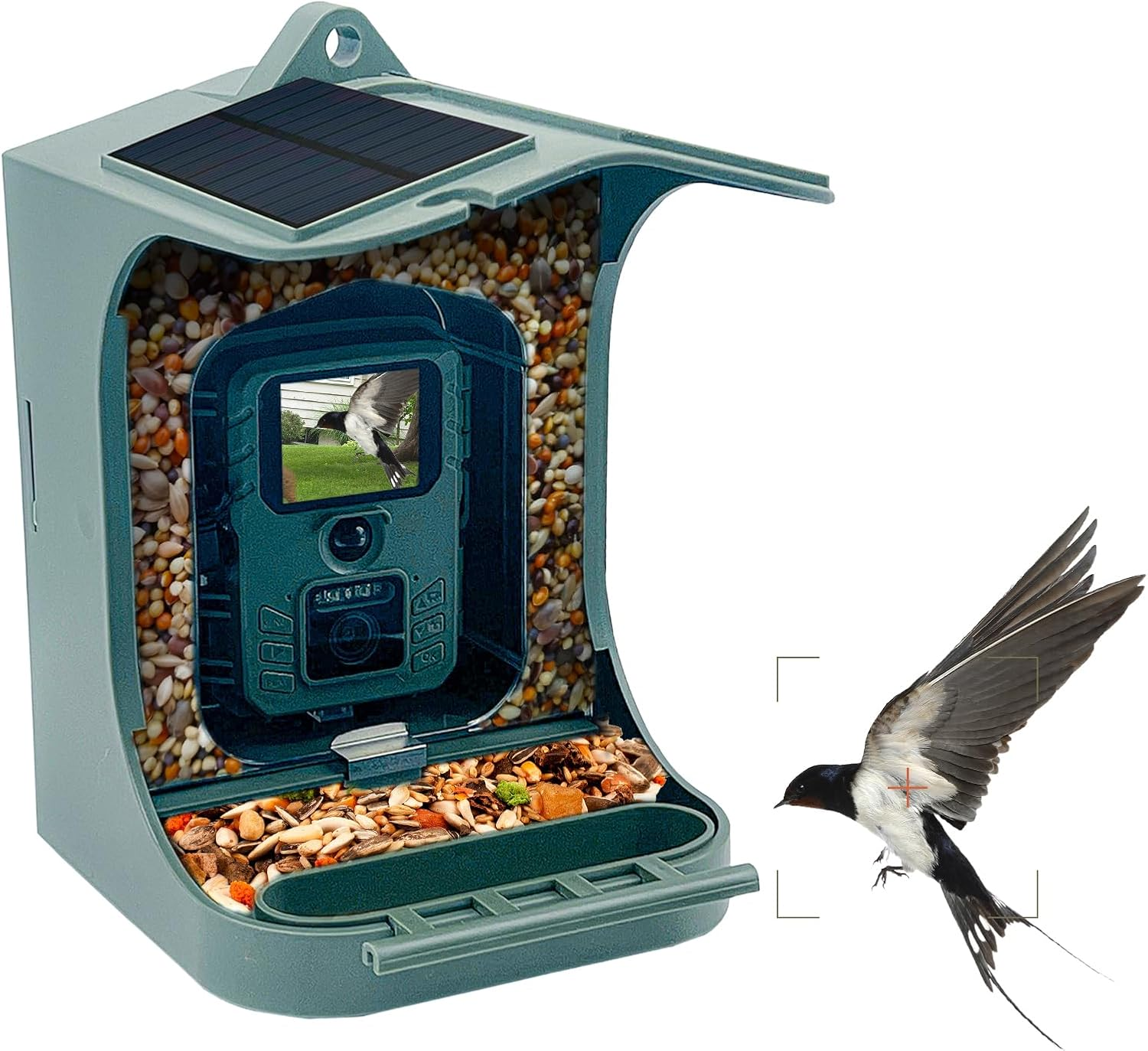 Mingzhe Solar Powered 1080P Wireless Wifi Smart Bird Feeder Camera Waterproof Bird Watching Camera image number 6