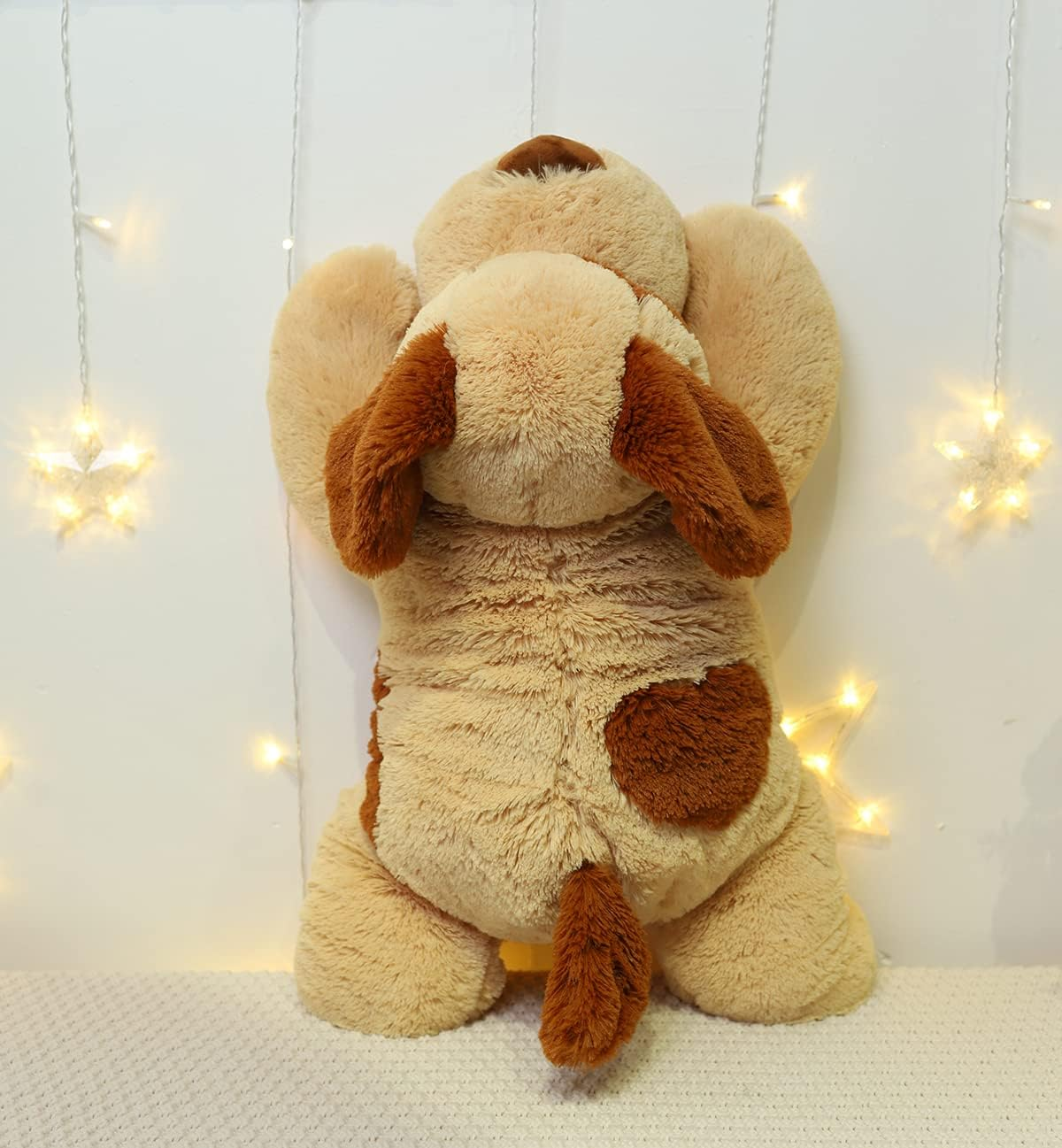 26.8 Inch 5 Lbs Dog Weighted Stuffed Animals for Anxiety and Stress Relief, Large Weighted Plush Animal, Cute Plush Toy Pillow, Gifts for Adults, Kids, Boys and Girls - Weighted Dog Light Brown image number 6