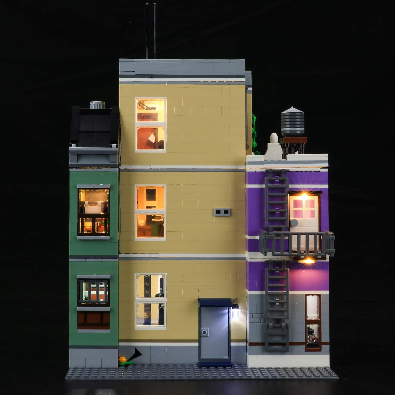 BRIKSMAX Led Lighting Kit for Police Station - Compatible with  10278 Building Blocks Model- Not Include the  Set image number 4