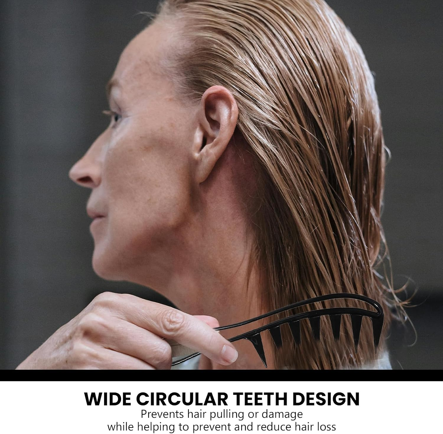 Xlihdzum Wide Tooth Detangling Comb - 3 Pcs Shower Flexible Anti-Static Shampoo Comb with Wide Spacing Teeth,A Professional Wide Tooth Comb That Serves as a Gentle Hair Comb for All Hair image number 2