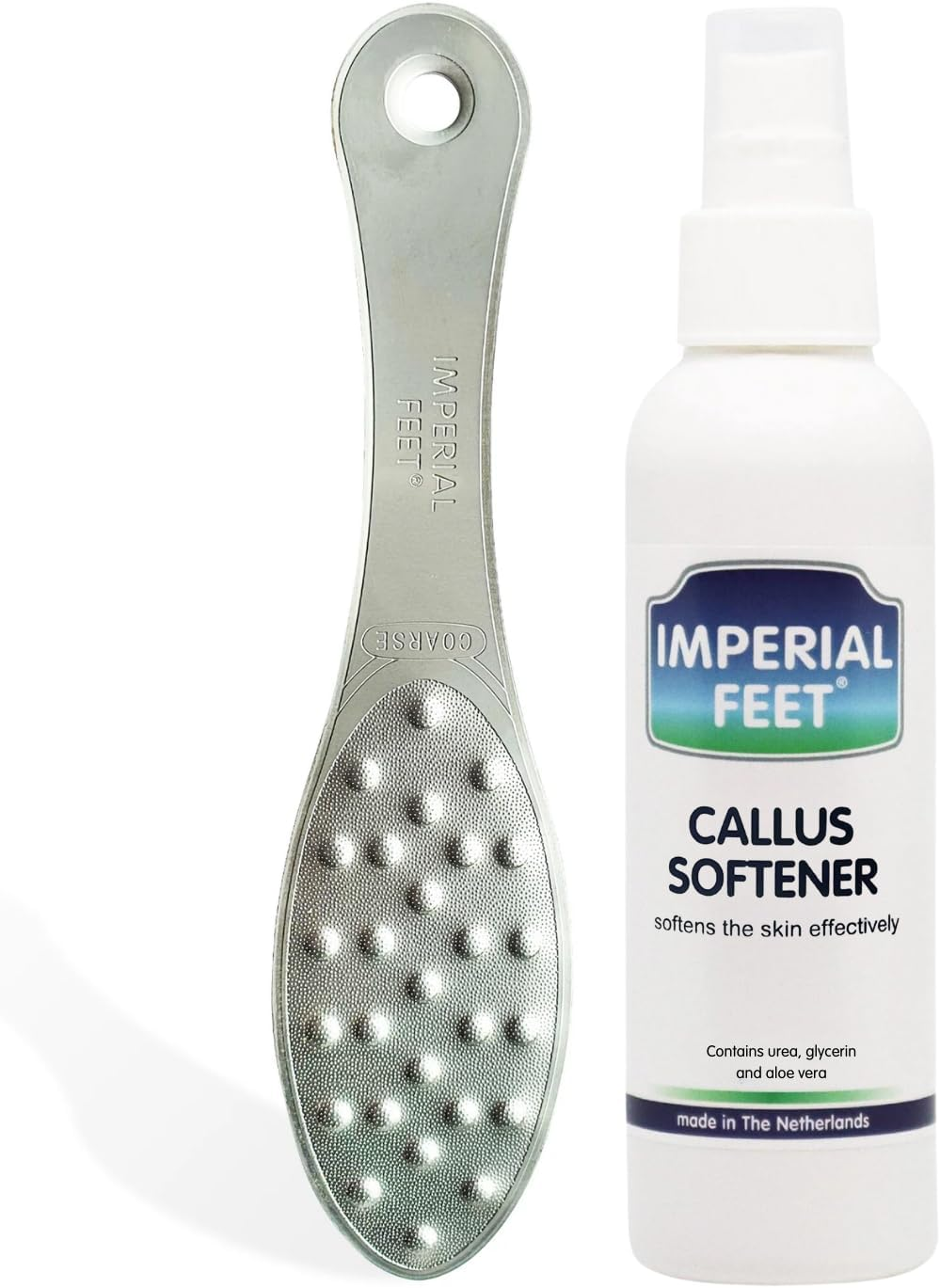 Callus Remover for Feet Extra Strength with Stainless Steel Foot File (Pedicure Grade) - Professional Foot Rasp Callus Remover Softener - Callus Care Heels, and Hands - Cuticle Remover & Softener image number 1