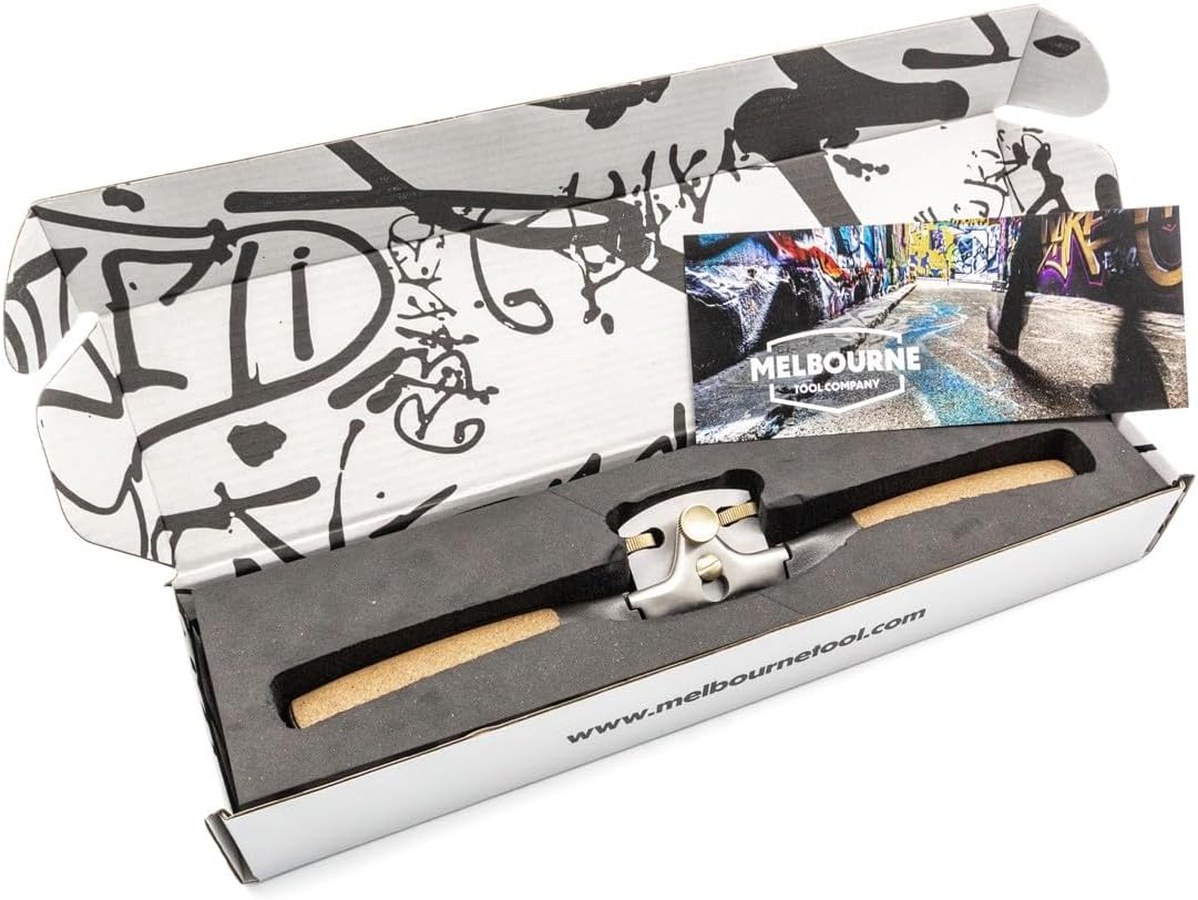 Melbourne Tool Company Flat Sole Spokeshave Ergonomic Handles HSS Blade image number 3