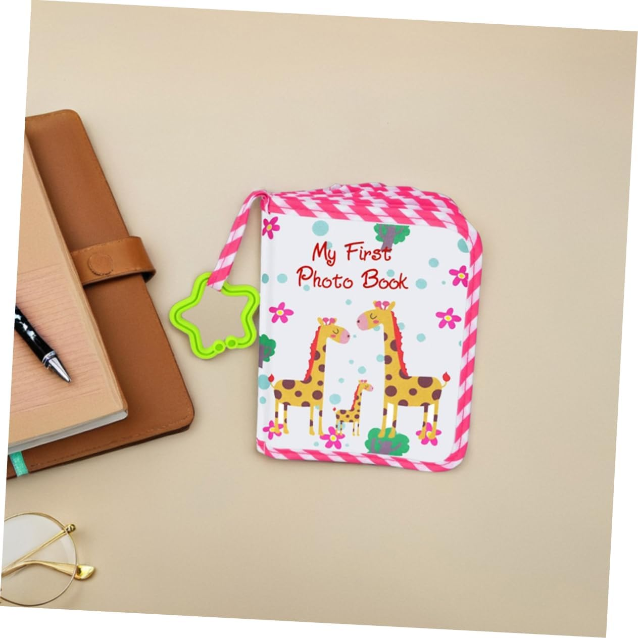 2Pcs Soft Cloth Photo Album My First Keepsake Book for Newborns Holds Pictures Durable Parent Friendly like Design for Cherishing Memories image number 4