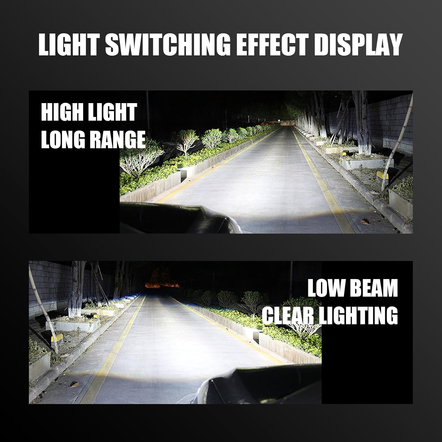 UGSHY 2 PCS H11 Automotive Halogen Bulb, 12V 55W 60,000 Hours Service Life High-Transmission Quartz Glass High Low Beam, Lighting Replacement Accessories, Compatible with Most Car Models (White) image number 4