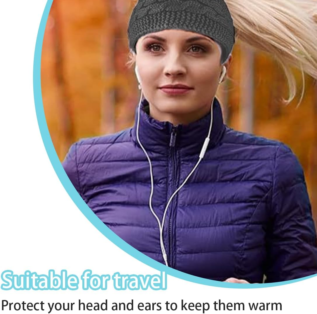 BIRLOZA 1 X Winter Headband Women'S Knitted Crochet Warm Ear Warmer Hair Band Elastic Headband for Outdoor Sports