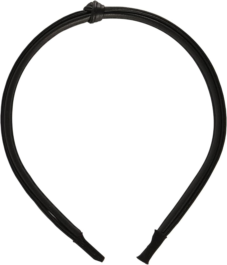 Laroal 5 Pieces Thin Leather Headbands for Women Hairpin Suitable for All Ages and Hair Types