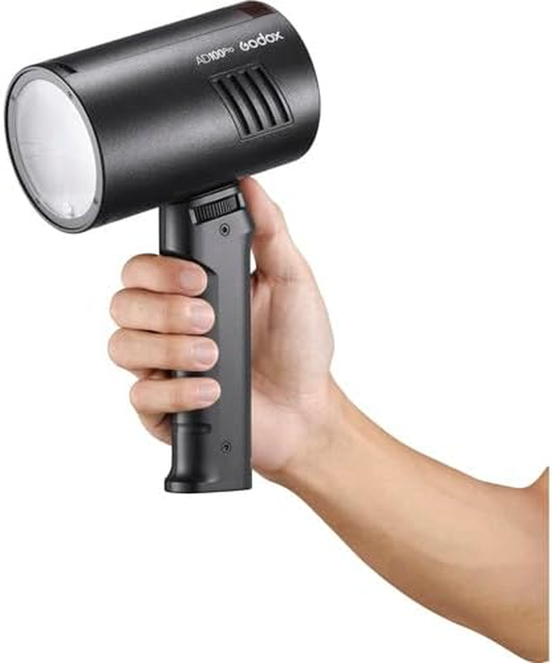 Godox FG-100 Flash Grip Handle for Ad100Pro, AD200, Ad200Pro, Ad200Pro II, Ad300Pro and Ad300Pro II, Portable Handheld Grip with 1/4"-20 Mount, Anti-Slip Design image number 1