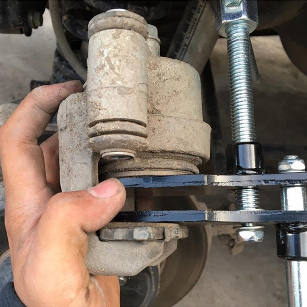 Disc Brake Pad Installation Caliper Piston Compressor Press Steel Spreader Tool,Fit for Q7;Fit for Genesis;Fit for Porsche Cayenne;Fit for Toyota Tacoma 2012 2017 off Road image number 4