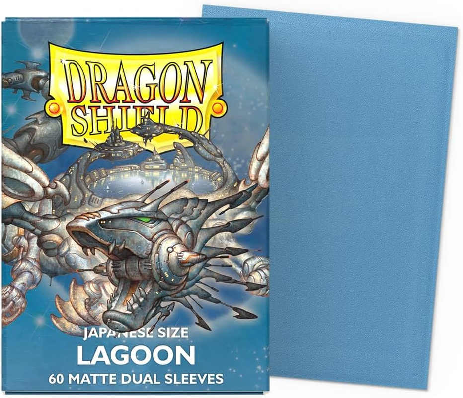 Dragon Shield Japanese Size Sleeves - Matte Dual - Lagoon (Saras) image number 4