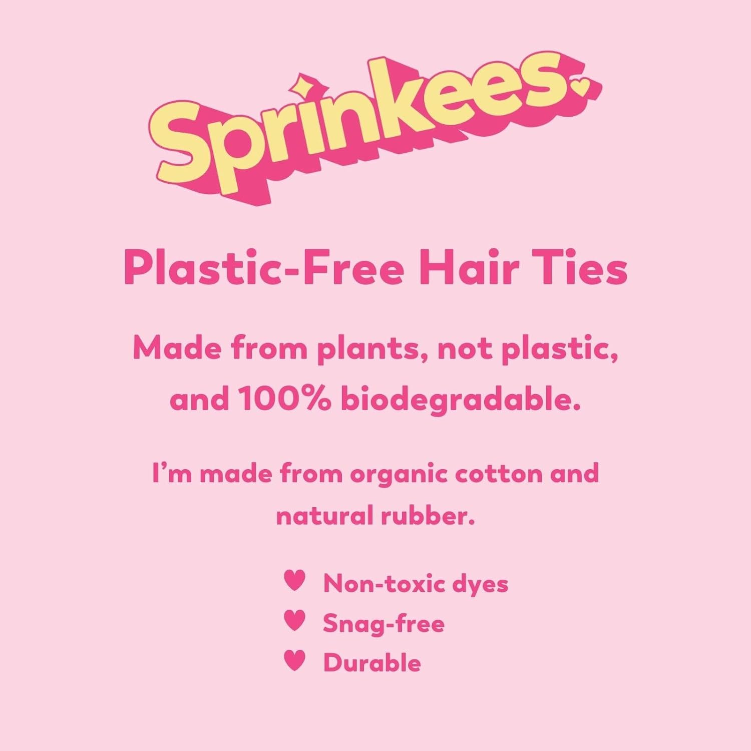 10 Pack Black Hair Ties - Plastic-Free Organic Cotton and Natural Rubber, 100% Biodegradable image number 1