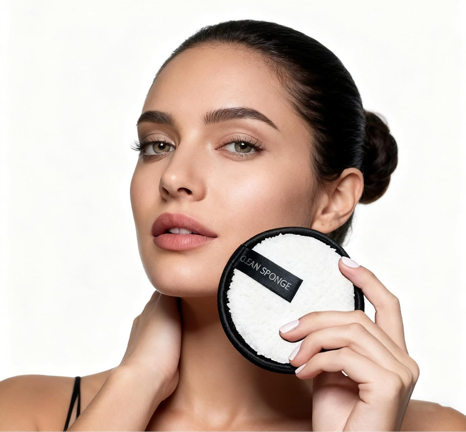 Makeup Remover Pads 4 Pack 2 Black 2 White Reusable Microfiber Face Pads Washable for All Skin Types Eco Friendly