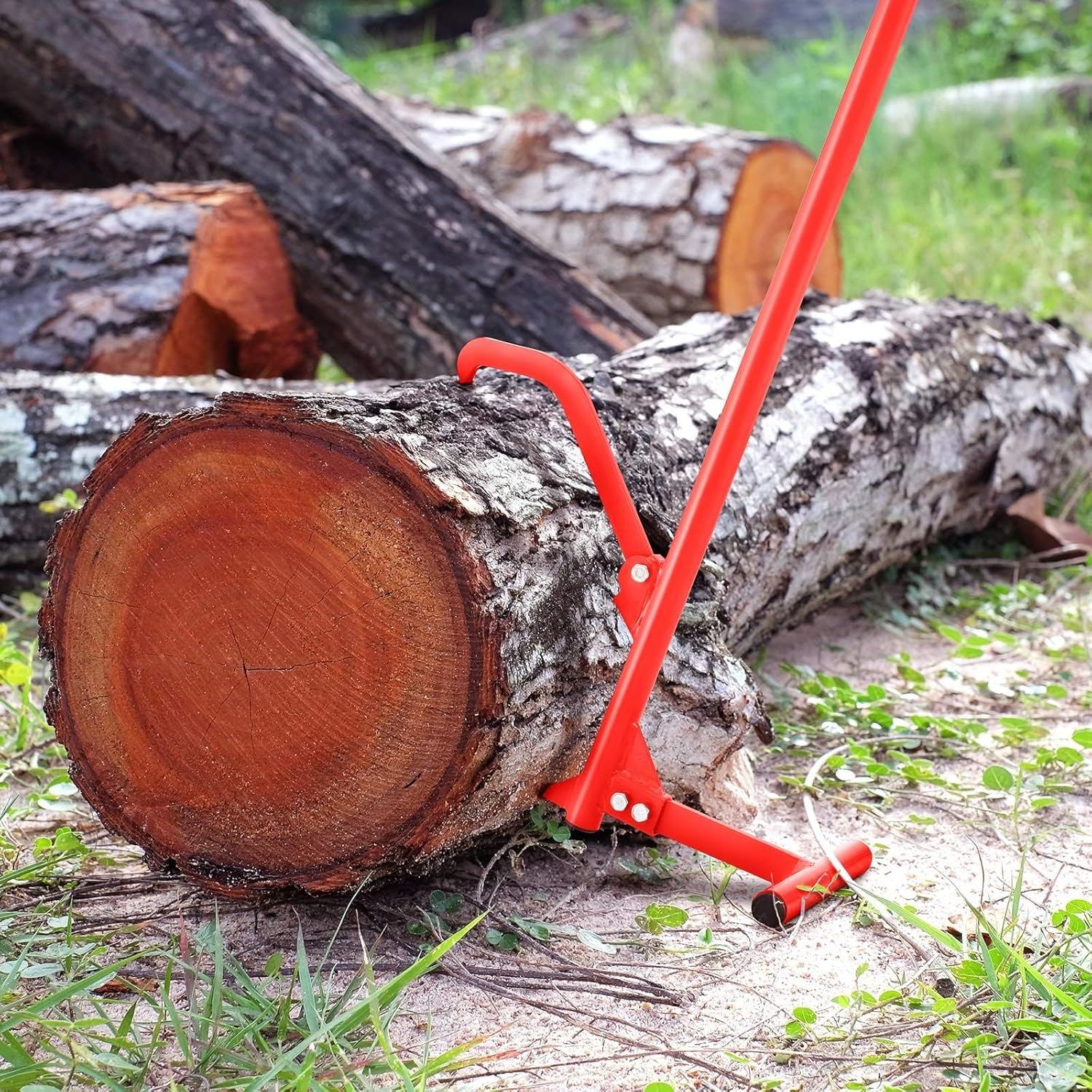 AUSWAY Log Lifter 129Cm Roller Cant Hook Jack Logging Peavey Timberjack 51 Inch Heavy Duty Timber Wood Lifting Rolling Raising Moving Tool Steel Adjustable image number 6