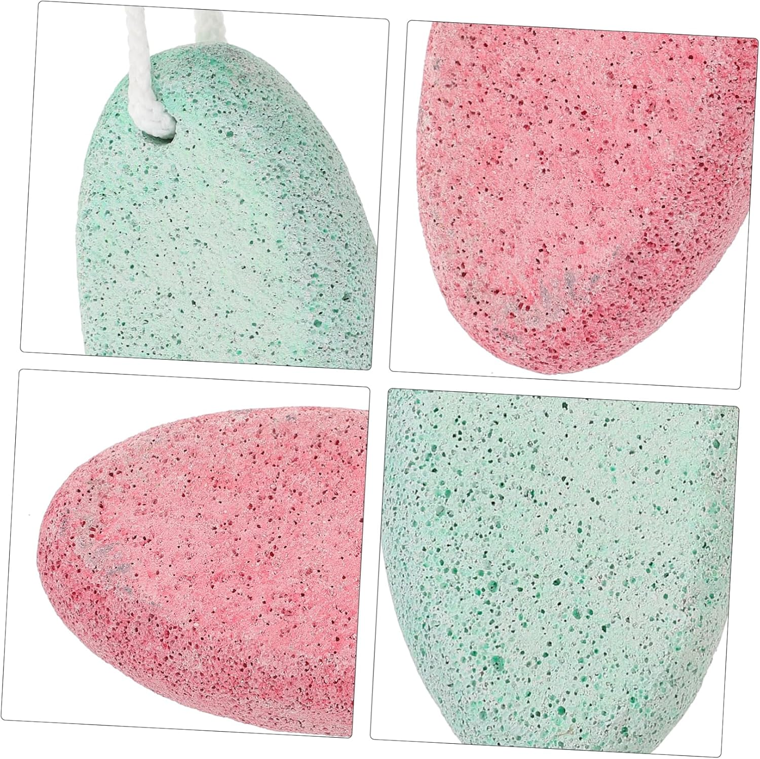 Healvian Volcanic Foot Stone 2-Pack with Storage Box Dual-Sided Dead Skin Remover for Pedicure Random Color image number 5