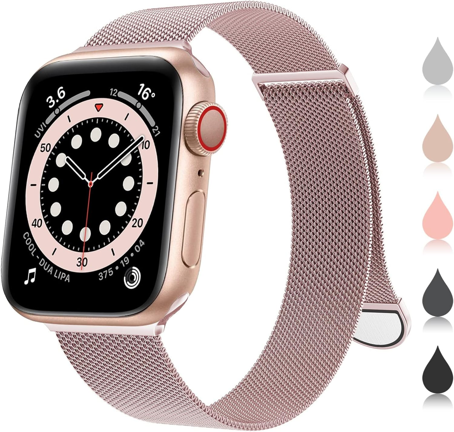 Compatible with Apple Watch Band 38Mm 40Mm 41Mm 42Mm 44Mm 45Mm 49Mm 46Mm for Women and Men Magnetic Metal Stainless Steel Strap for Iwatch Ultra 3/2/1 Series 11 10 9 8 7 6 5 4 3 2 1 SE Multi Color