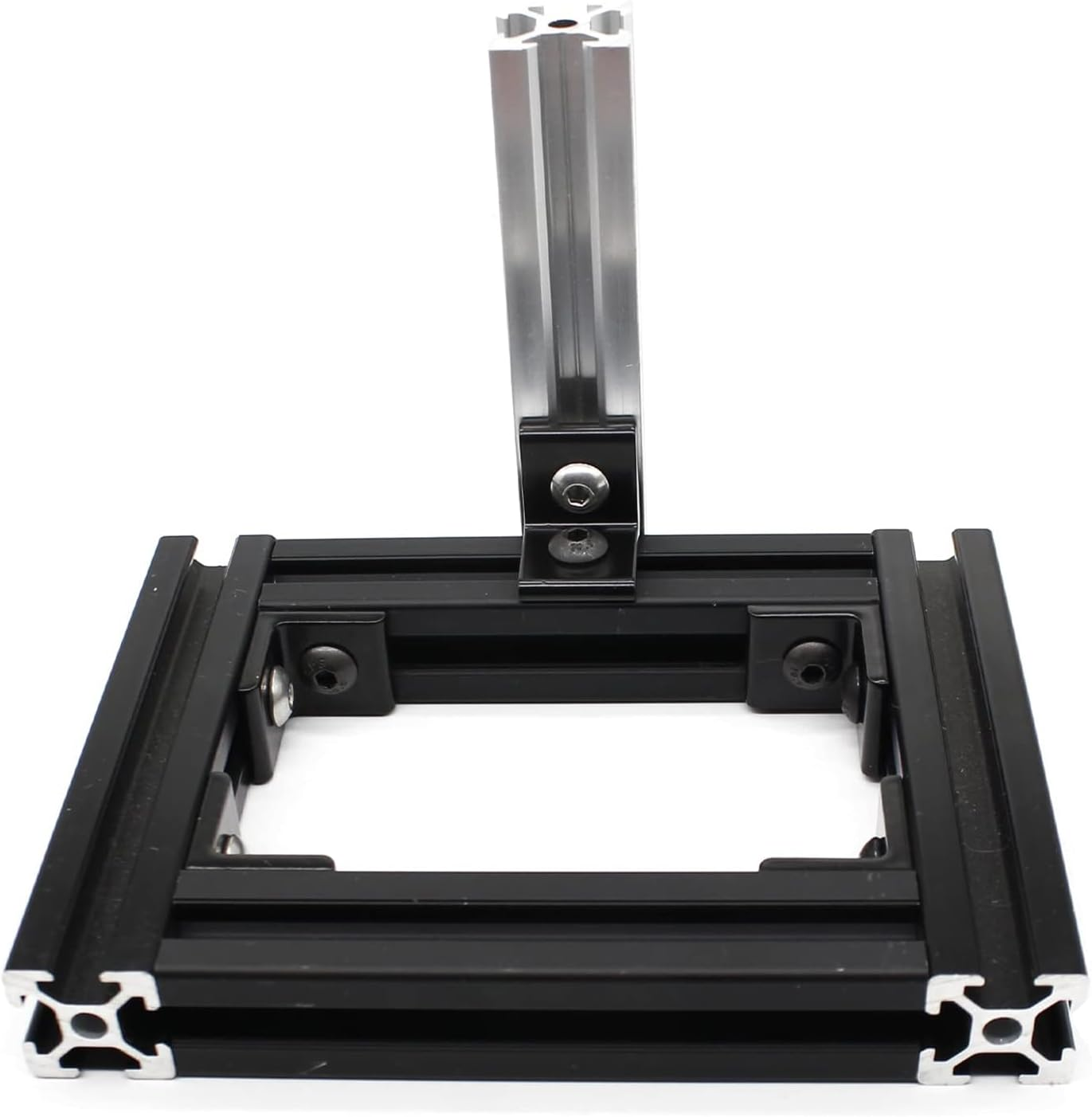 BLCCLOY 20Pcs 2020 Aluminum Extrusion T Slot Corner Bracket 20 Series Extruded Hardware L Connector with M5 Nuts Bolts for 20/20 20Mm T V Slot Black Aluminum Profile Rail Accessories image number 3