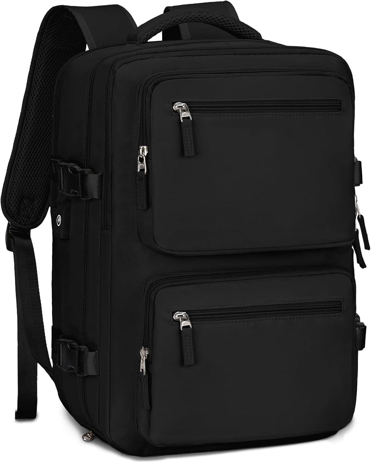 Travel Backpack for Men Women,Vaschy 15.6Inch Laptop Backpack for Work Hiking School Water Resistant Carry on Backpack with USB Charging Port, Shoes Compartment