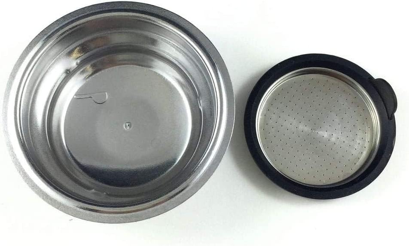 One Cup Easy Clean Filter Cream for Delonghi Coffee Machine EC331 EC680 EC685 EC695 EC820 EC850 EC860 ECF01 ECO311 ECP31 ECP3220 ECP33 ECP3420 ECP35 ECP3630 ECZ351 ECF01 5513280991 DLSC400 image number 1