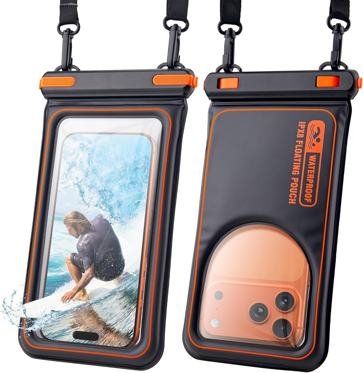 Citymore Universal Waterproof Phone Pouch,Ip68 Waterproof Floating Phone Case,Cell Phone Dry Bag for Beach, Protector for Iphone 17 16 15 14 13 12 11 Pro Max plus Air, Galaxy S25 S24, 4-7"