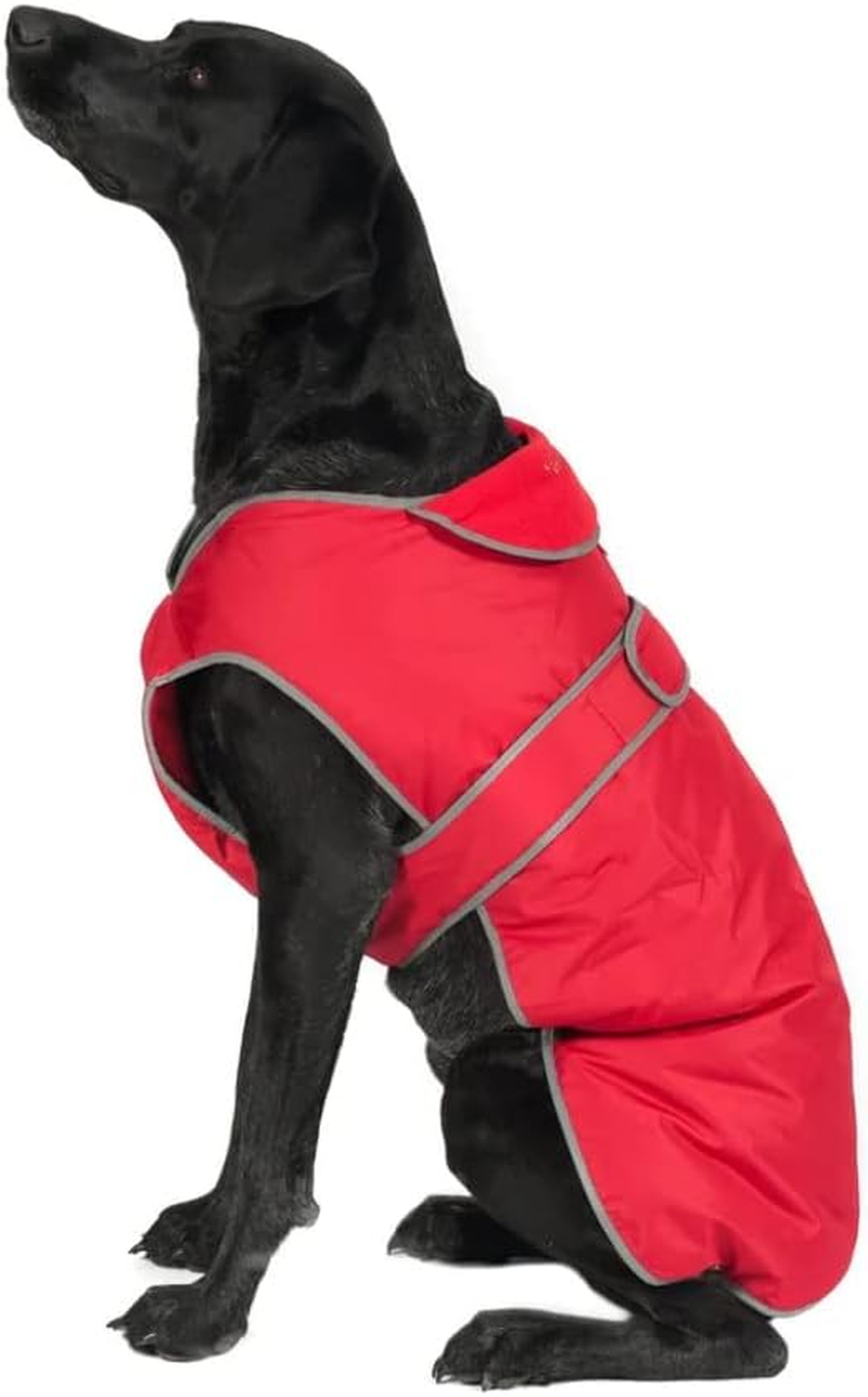 Ancol Muddy Paws All Weather Stormguard Dog Puppy Coat Chocolate - Waterproof Pet Jacket - Fleece Lining and Chest Protector - Elasticated Neck & Leg Straps - 25 Cm Length up to 43 Cm Girth - XS image number 3