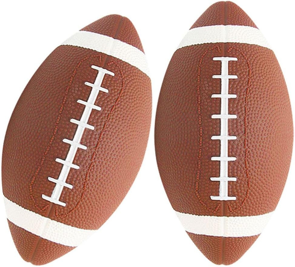 2Pcs American Football, Leather Football Football Rugby Ball College Football for Outdoor image number 5