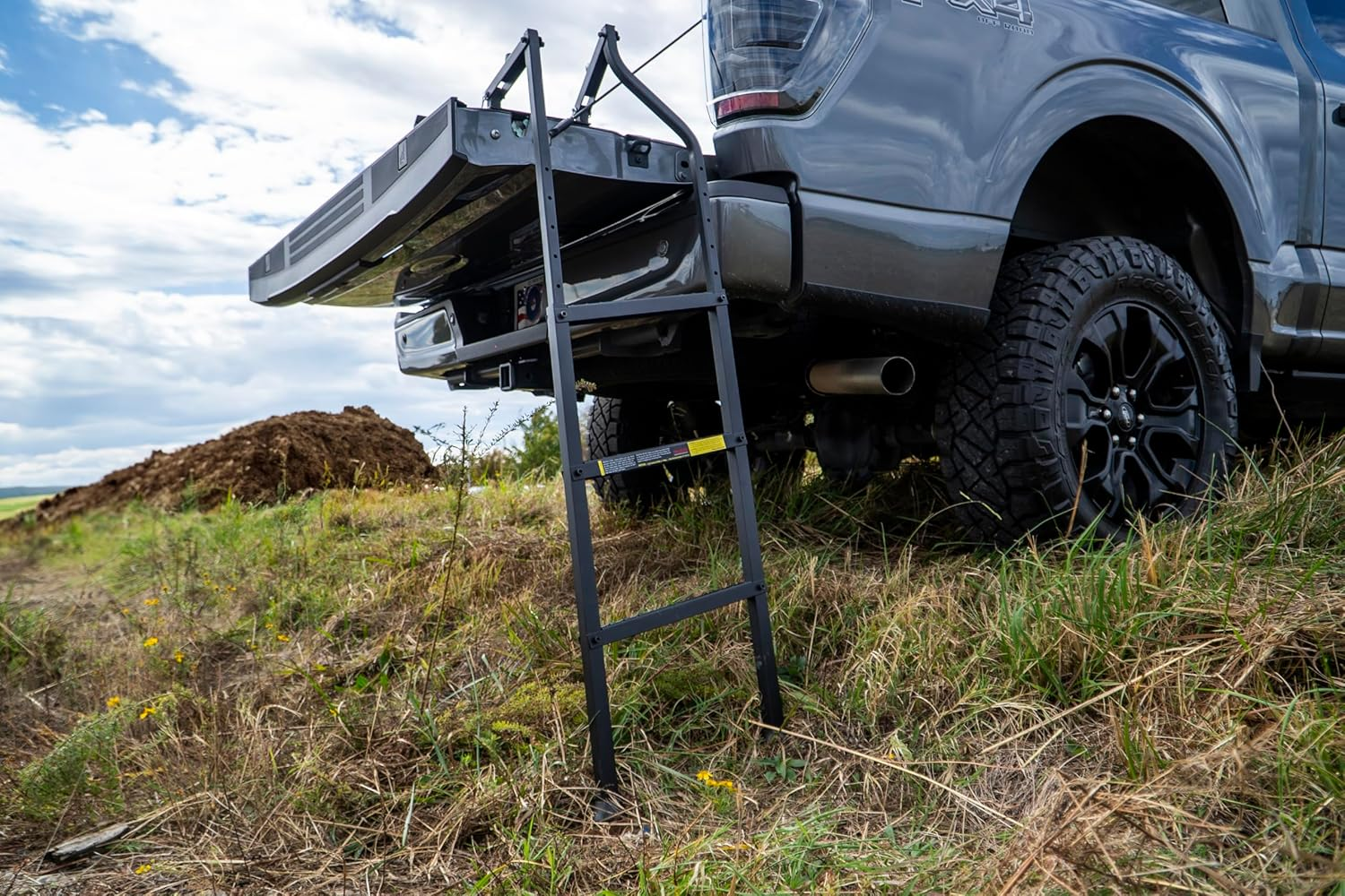 Traxions New Tailgate Ladder XL for All Trucks Including Lifted Trucks up to 50" Tailgate with Articulating Patent Pending Frame for Uneven Ground. image number 2