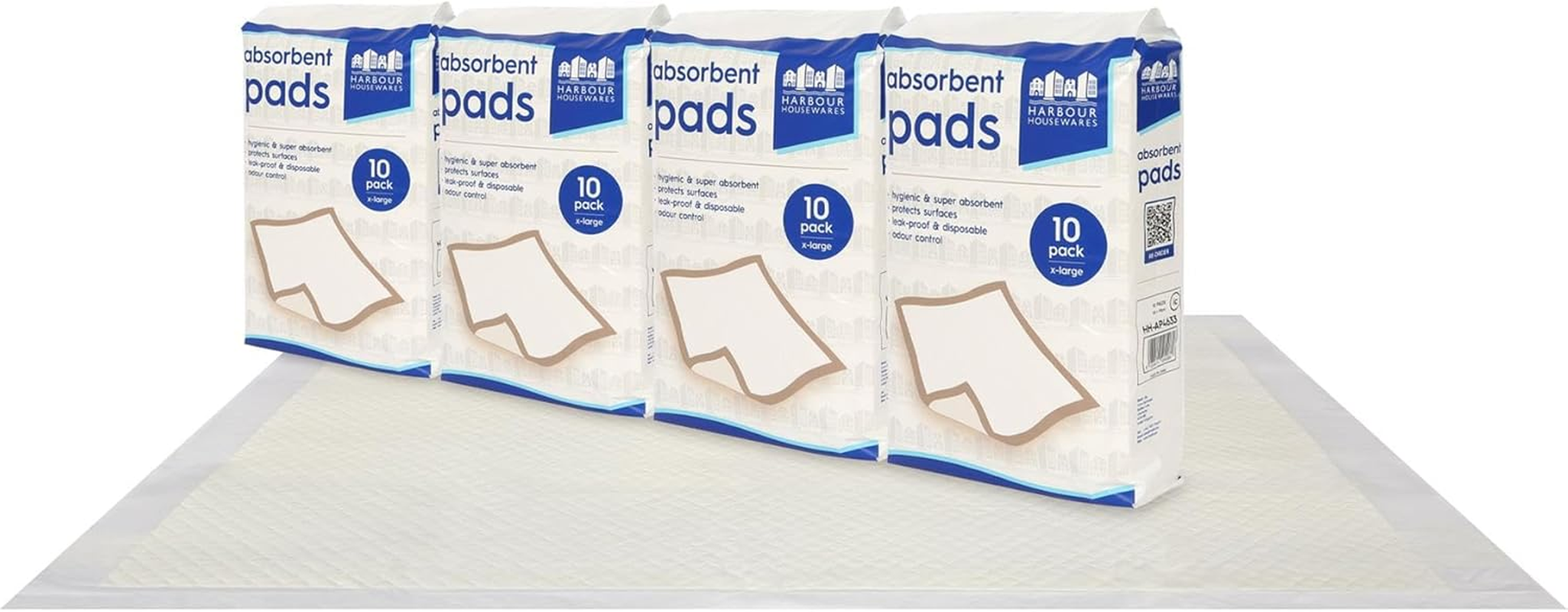 Harbour Housewares Disposable Incontinence Bed Pads - 60Cm X 89Cm - 40X Extra-Large Waterproof High Absorbency Underpads Mattress Protector Overnight Bed Wetting Sheets Incontinence Pads image number 3