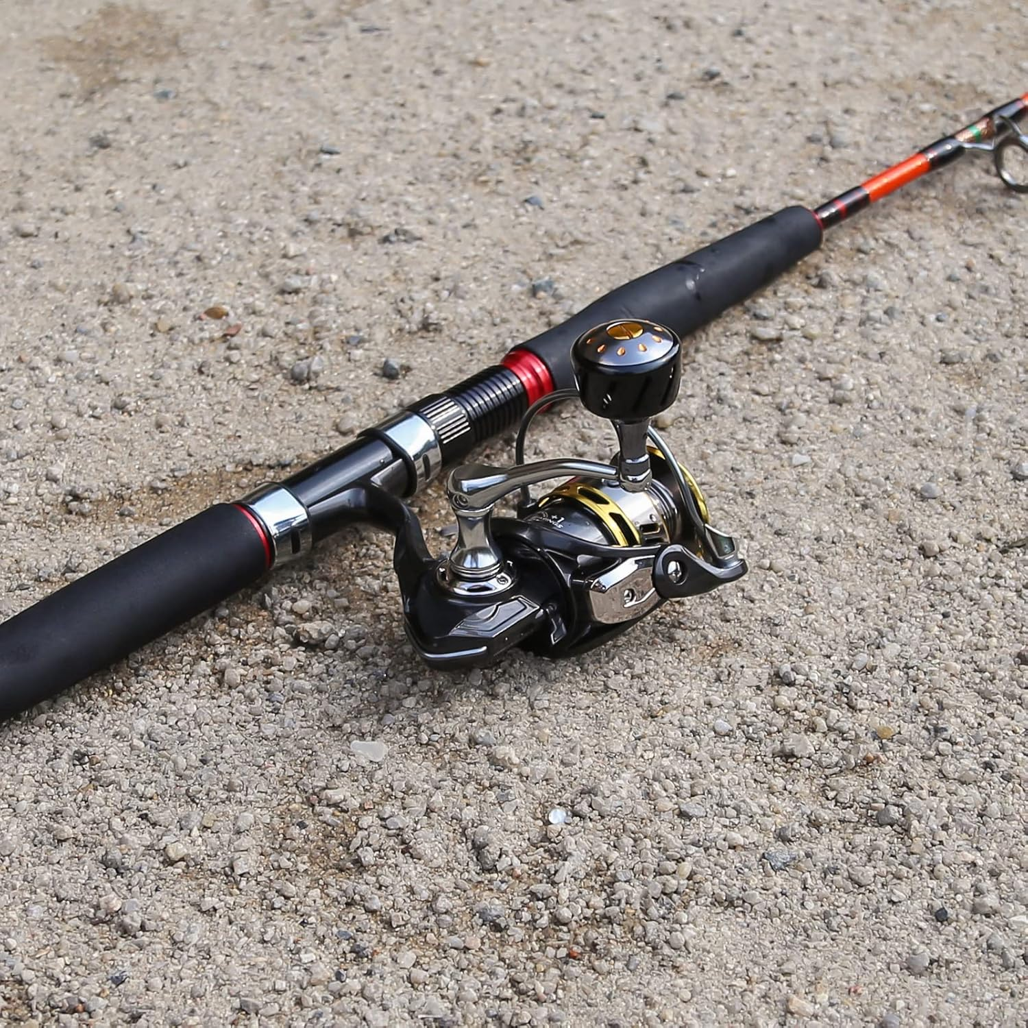 Spinning Fishing Reel, Max Drag 40.5LB - 7+1 BB Ball Bearing 5.2:1 Gear Ratio CNC Aluminum Spool & Handle- Saltwater & Freshwater Fishing image number 2