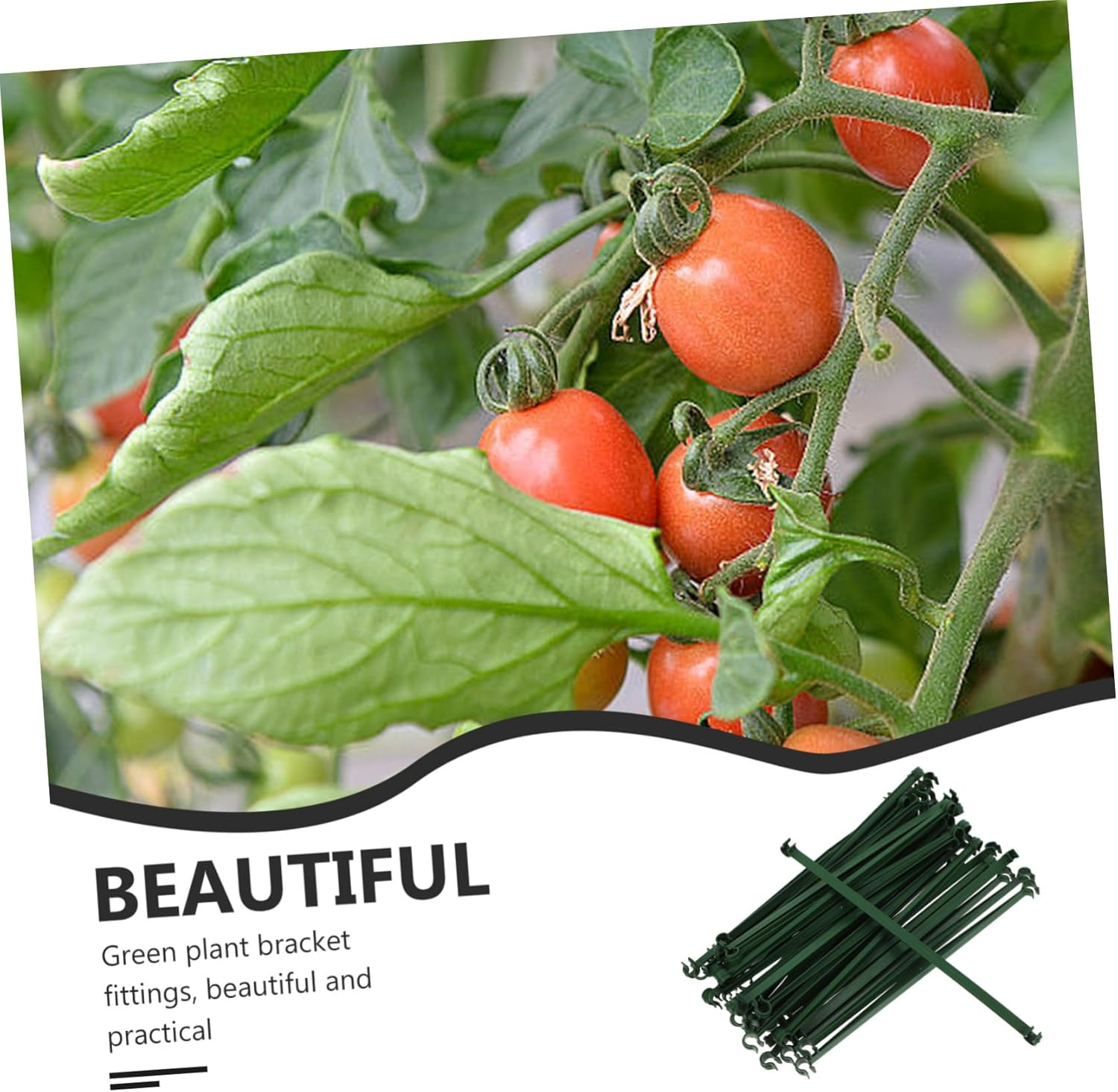 BCOATH 36Pcs Stake Arms Cages for Gardening Deformable Plant Supports Plastic Connector Rod Plant Stake Rod for Trellis Climbing Rack for Garden image number 4