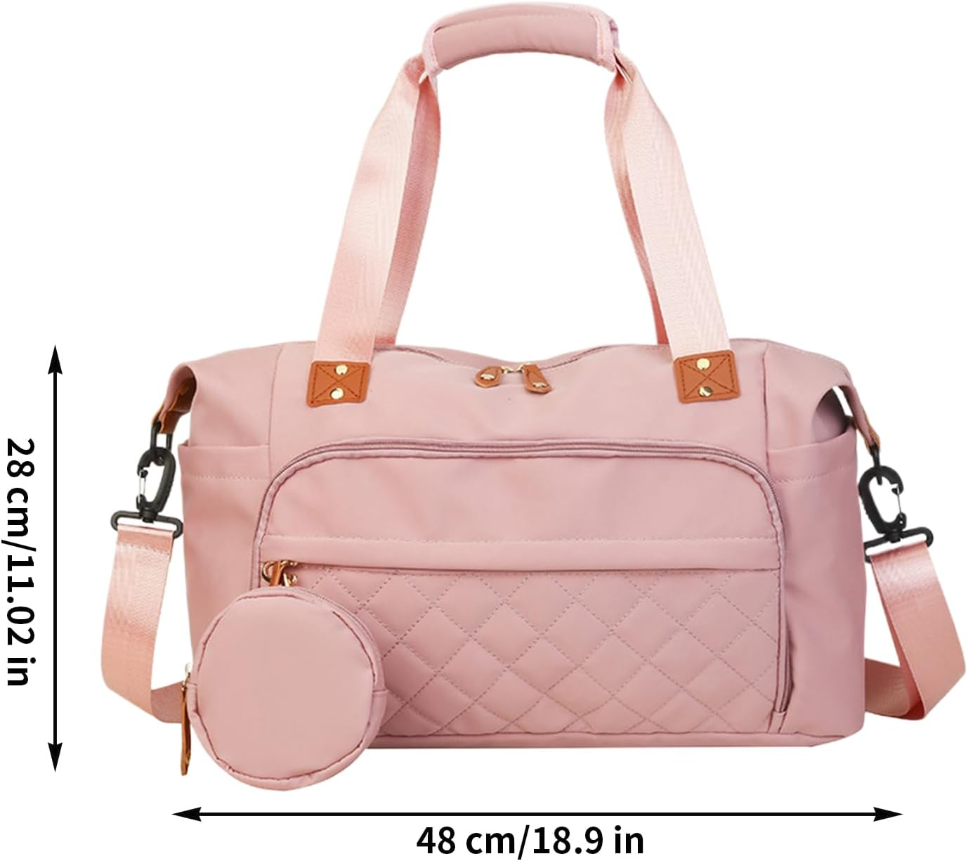 Diaper Bag - Travel Baby Bag - Organizer Tote Handbag Holder Ergonomic for Beach Hospital Swimming Airplane Camping Hiking - Black image number 6