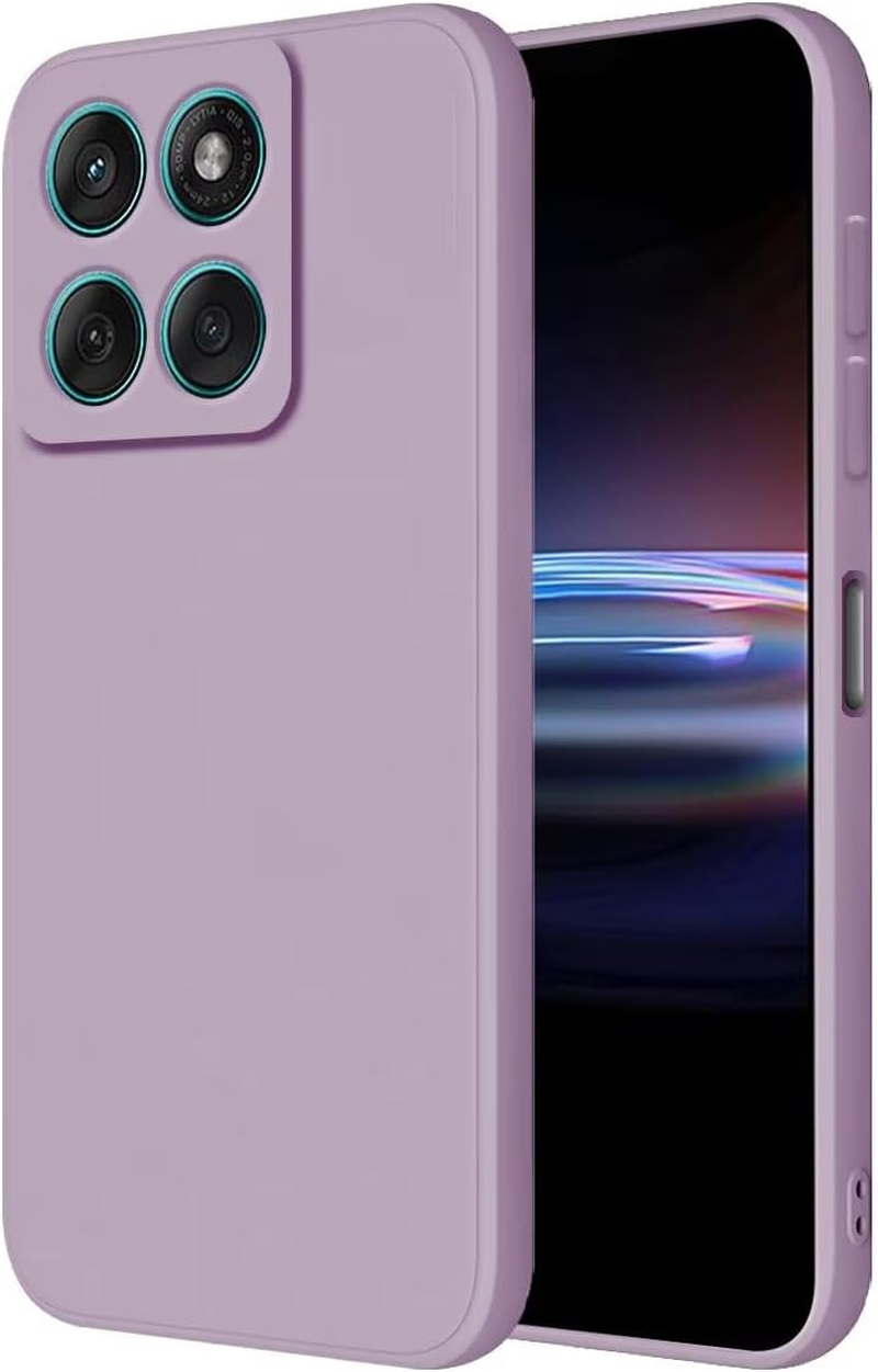 HONLEN Case for Motorola Moto Edge 60 / Edge 60 Fusion Protective Case (6.67 Inches) Liquid TPU Silicone Mobile Phone Case with Drop Protection Silicone Cover Dark Green