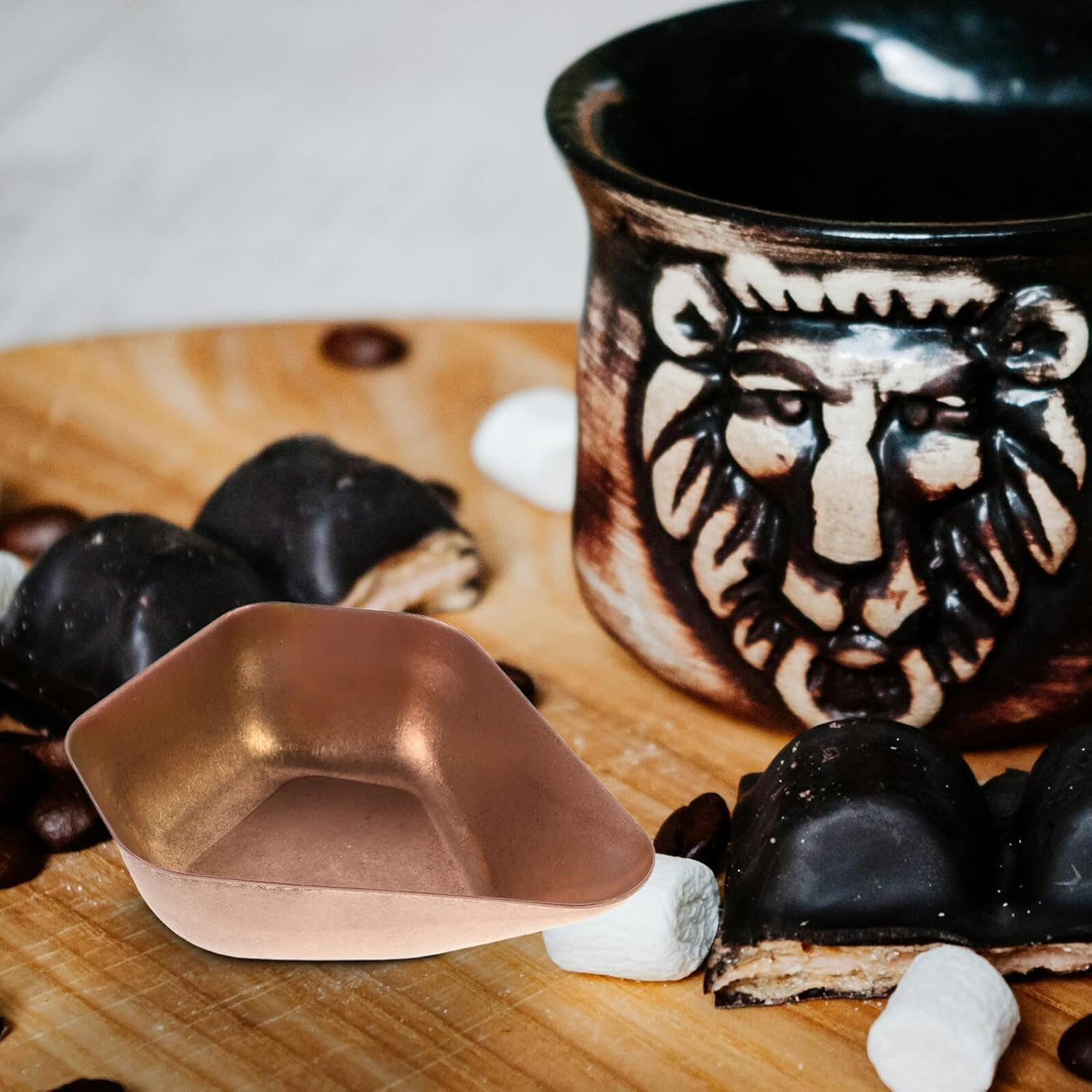 CHILDWEET Stainless Steel Coffee Bean Dosing Tray for Precise Weighing and Display Multi-Use Bean Measuring Plate and Serving Bowl for Coffee and Tea Preparation in Kitchen Office image number 5