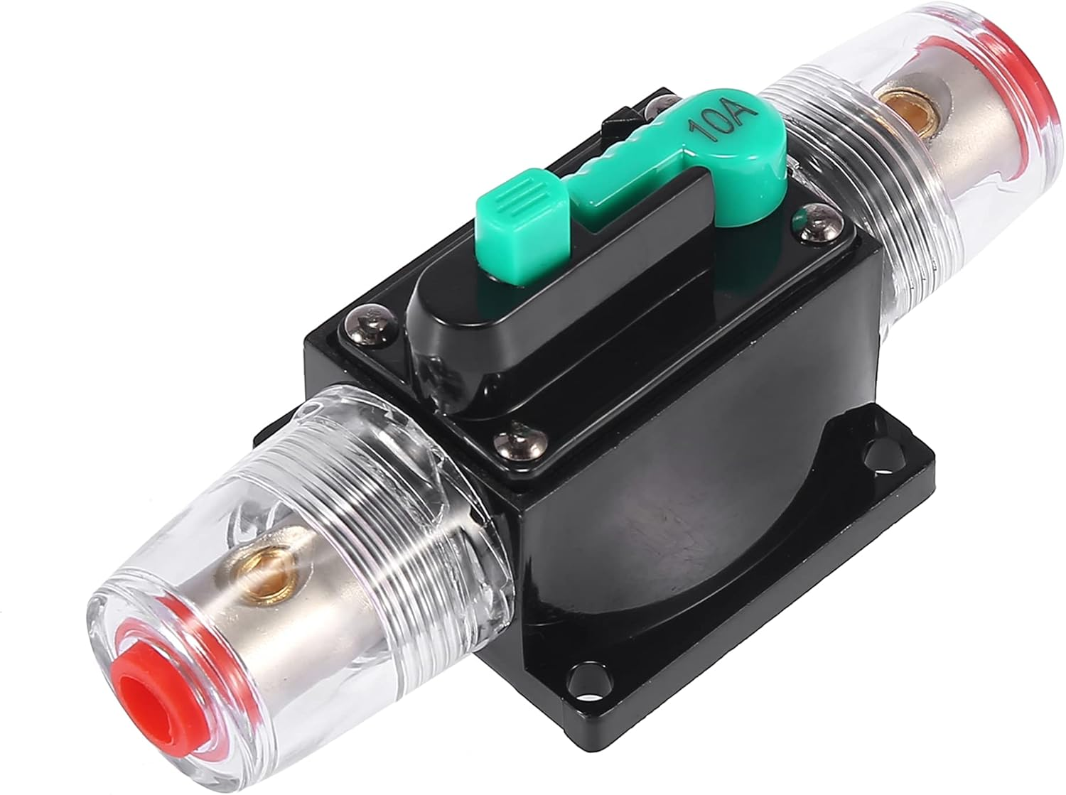 X AUTOHAUX DC 12V/ 24V/ 32V 10Amp Reset Circuit Breaker Audio Inline Fuse Holder Protector for Car Truck Boat RV image number 5