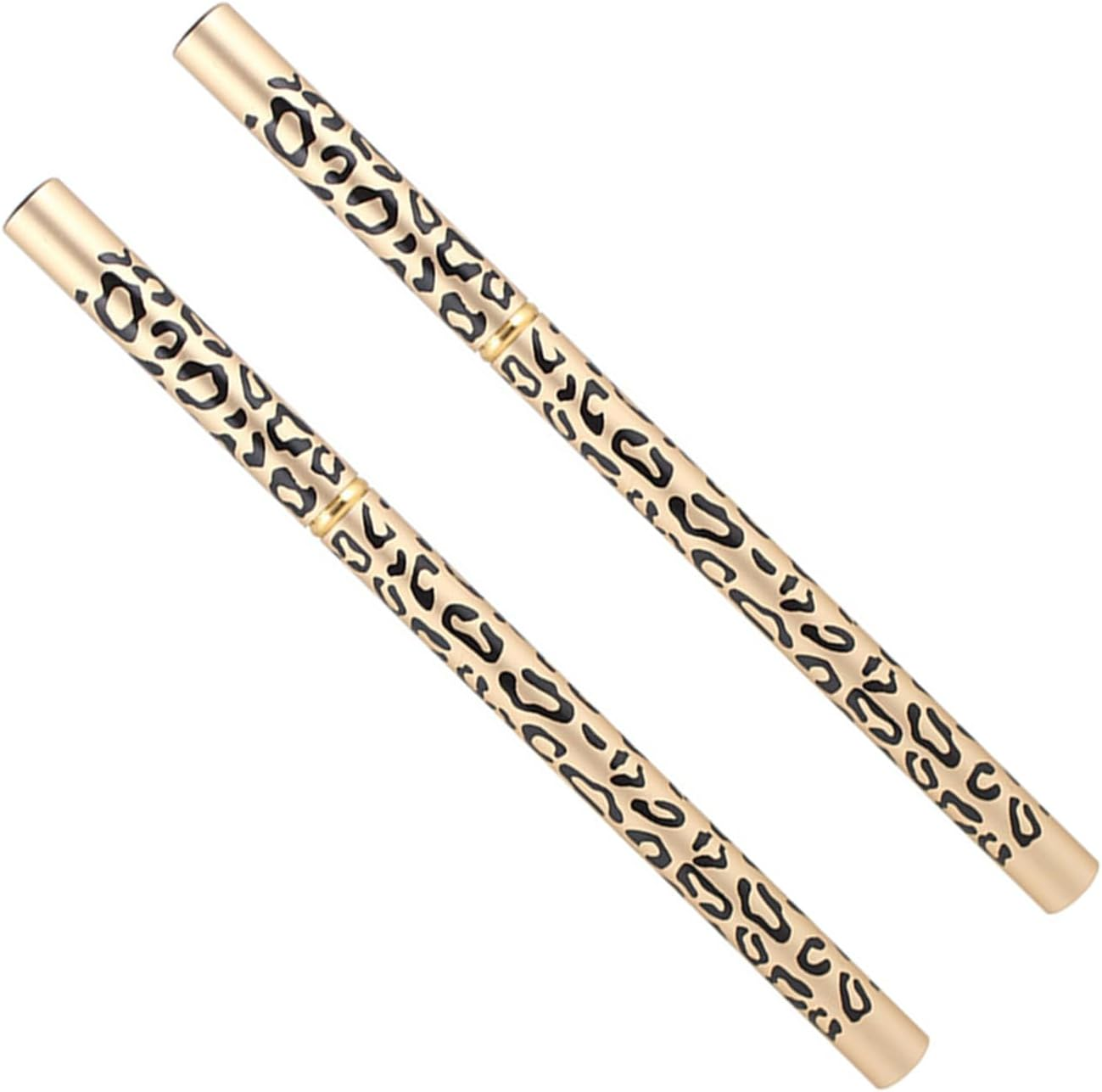 GANAZONO 2Pcs Waterproof Dual-Ended Eyebrow Pencil Brush, Black Eyebrow Shaper for Natural Makeup and Wear, Suitable for Daily Use and Travel