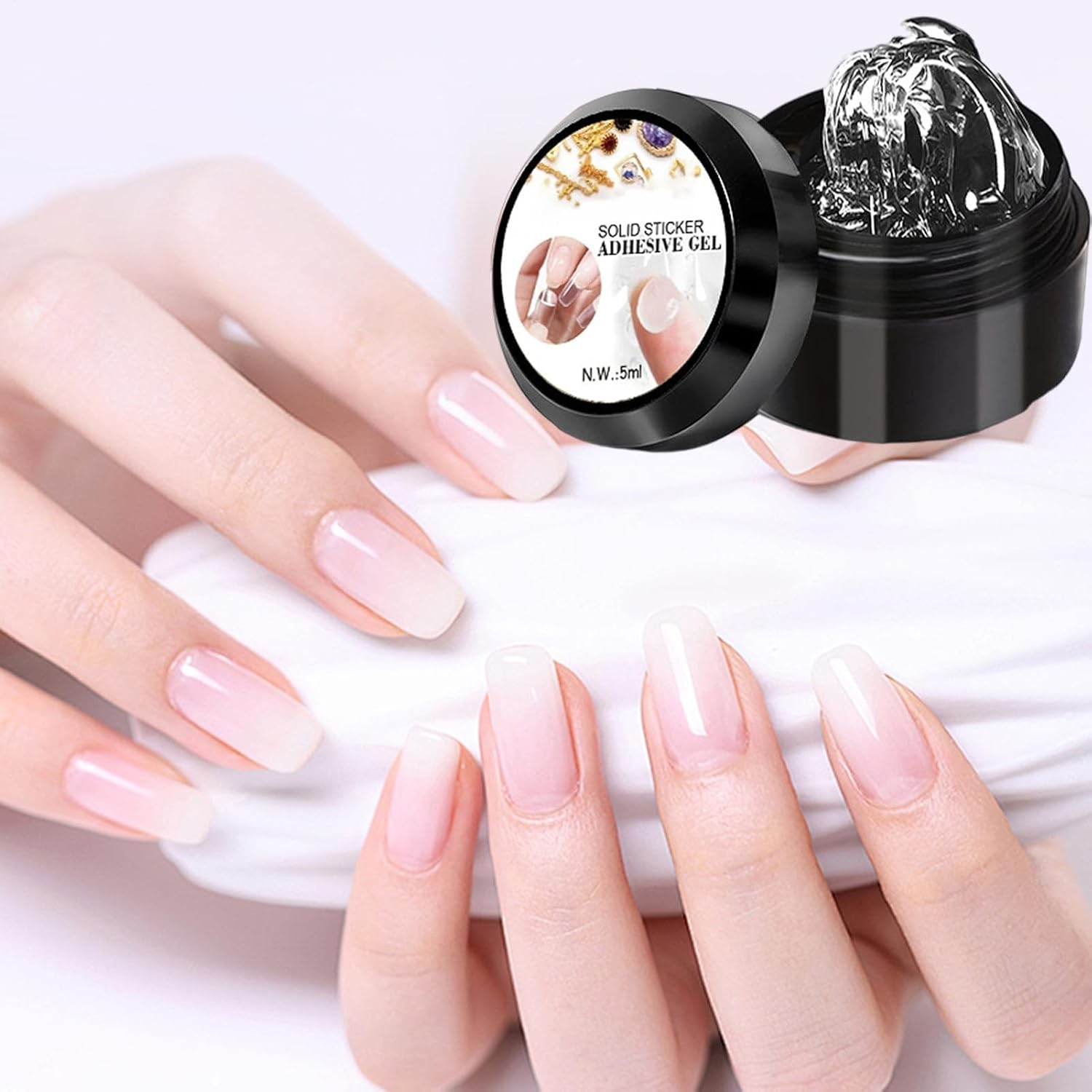 3D Sculpting Gel - Extension Tips Sculpting Glue,French Tip Styling Gel | for Rhinestone Flower Charm Stamping Salon Home Manicure Toe French Tips