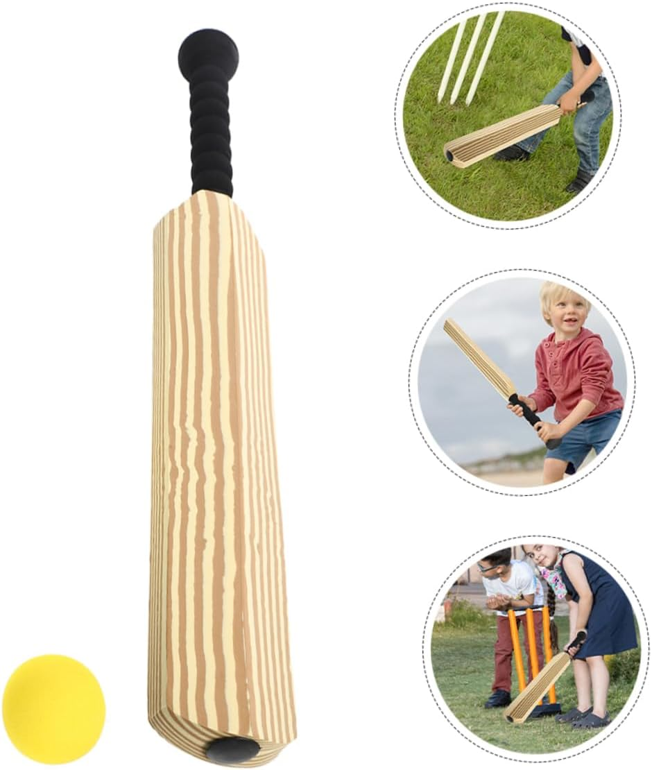 FOYTOKI 1 Set Bat Cricket Set Baseball Bat Foam Cricket Bat Cricket Bat Starter Interactive Baseball Kit Foam Baseball Stick Sports Baseball Kit Sports Bat Portable Bat for Baseball Eva image number 4