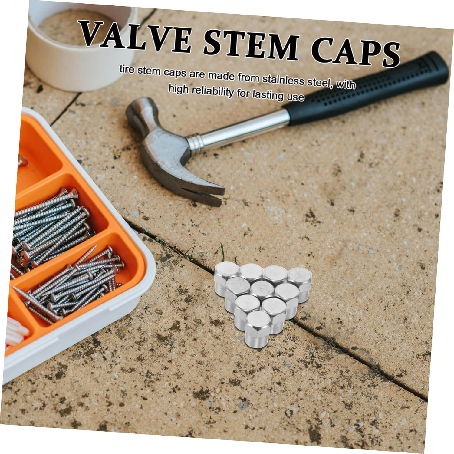 HOLIDYOYO 20Pcs Universal Tire Valve Stem Caps Protective Dust Covers Automotive Wheel Accessories for Cars Suvs Bikes Cool Black Stem Covers for Outdoor Use