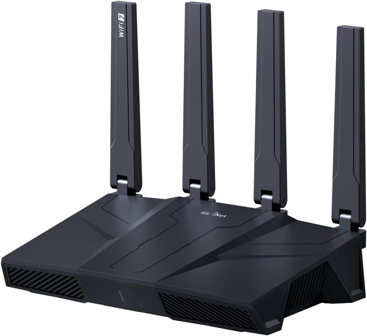 Gl.Inet Gl-Be9300(Flint 3) Tri-Band Wifi 7 Router, High-Speed Gaming Router, Extensive Coverage, 5 X 2.5G Multi-Gig Ports, Mass Device Connectivity, MLO Technology, Rapid Openvpn & Wireguard image number 1