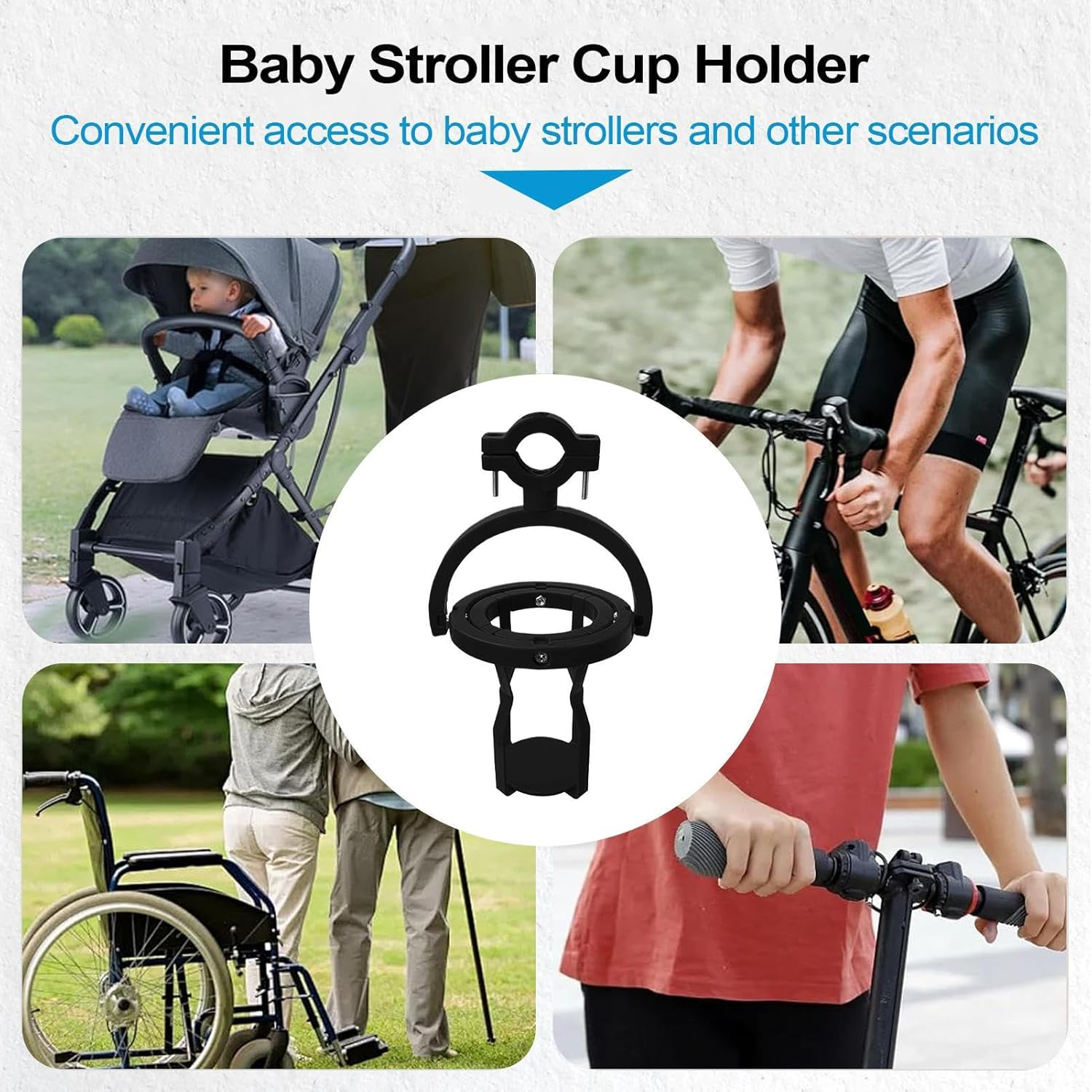 Gupcaqosjw Self Leveling Cup Holder | Anti-Spill Cup Holder | Water Bottle Cage with Gyroscope Technology for Bike Motorcycle Truck Sports Bus Driver Boat Tractor image number 6