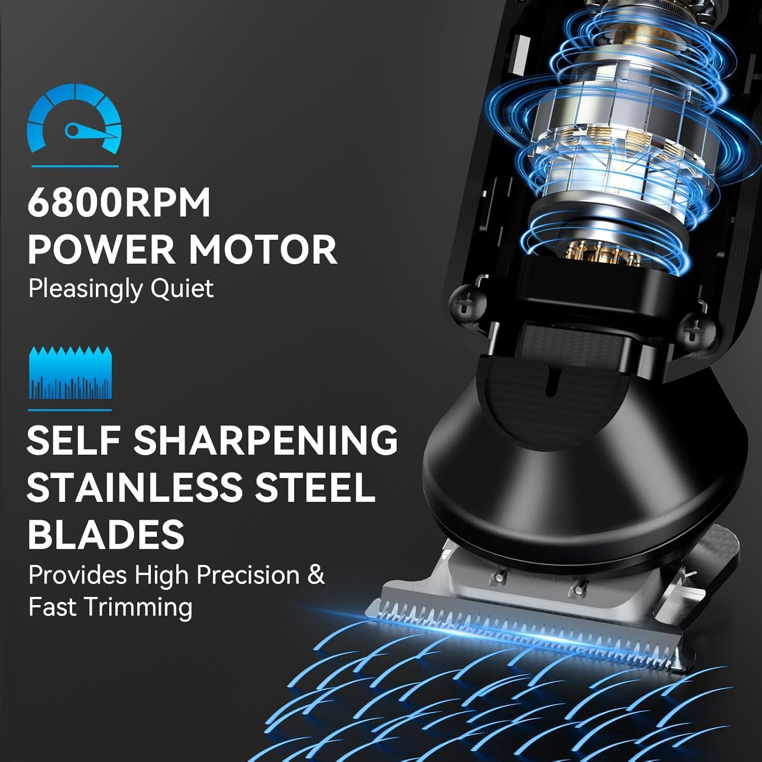 Beard Trimmer for Men, IPX7 Waterproof Electric Shaver Razor, Hair Trimmer for Nose, Body, Face and Mustache, Cordless Hair Clipper Grooming Kit, Gifts for Men