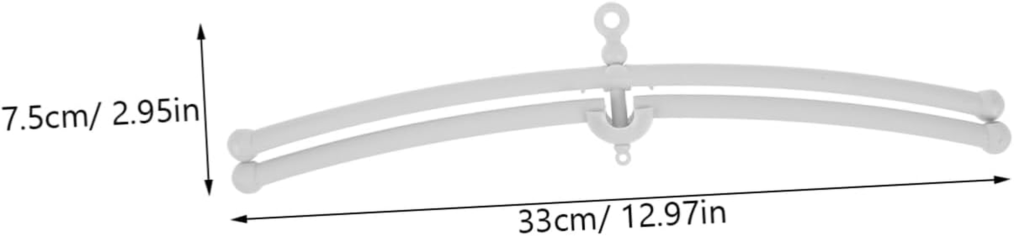 Toddmomy Crib Mobile Stand Bed Bell Holder Crib Bed Toy Bracket Bassinette Toys image number 3