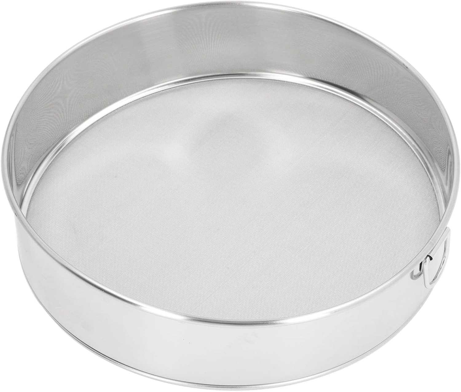 Flour Sieve Fine Mesh, Stainless Steel round Flour Sifter 80 Mesh Large Size Filter with anti Stick Coated for Baking Cake Bread image number 2