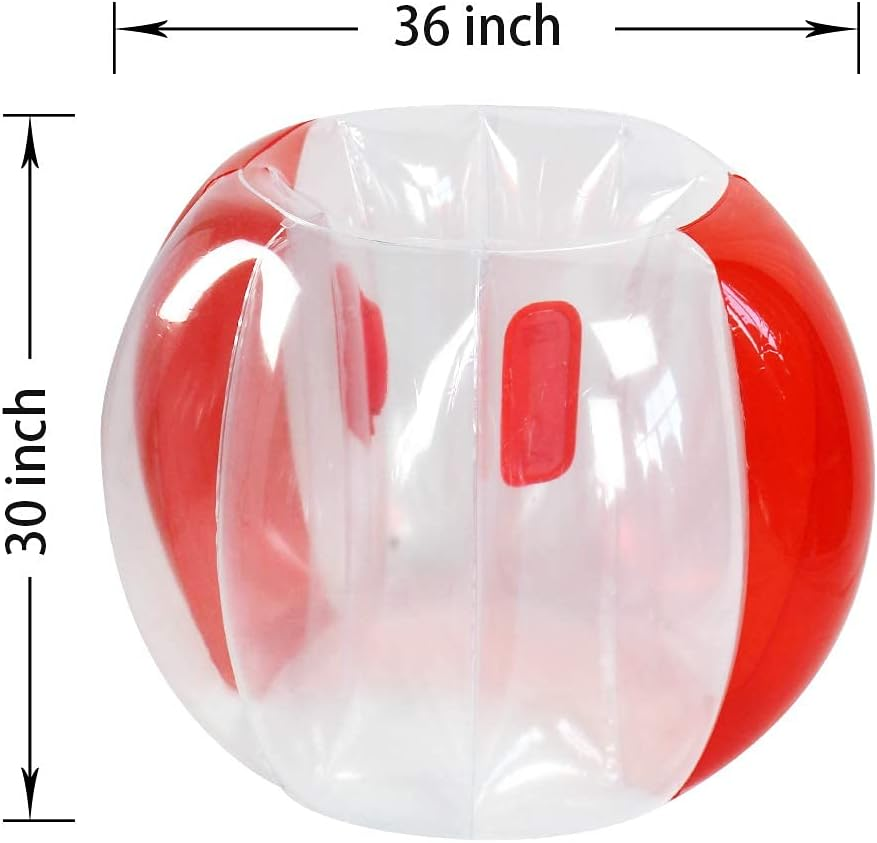 Sunshine-Mall Bubble Balls for Kids,Inflatable Buddy Bumper Balls Sumo Game Kids Soccer Ball Giant Human Hamster Knocker Ball Body Zorb Ball for Kids & Adults Outdoor Team Gaming Play.(2Pcs 36Inch) image number 2