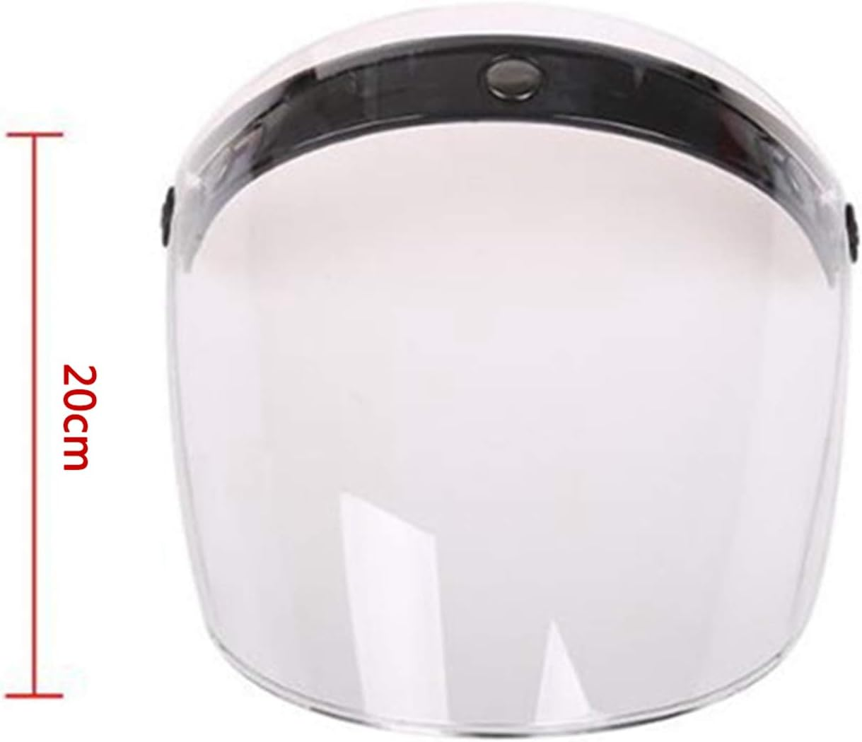 Kokiya Universal 3-Snap Open Motorcycle Open Helmet Visor Wind Lens, Clear image number 6