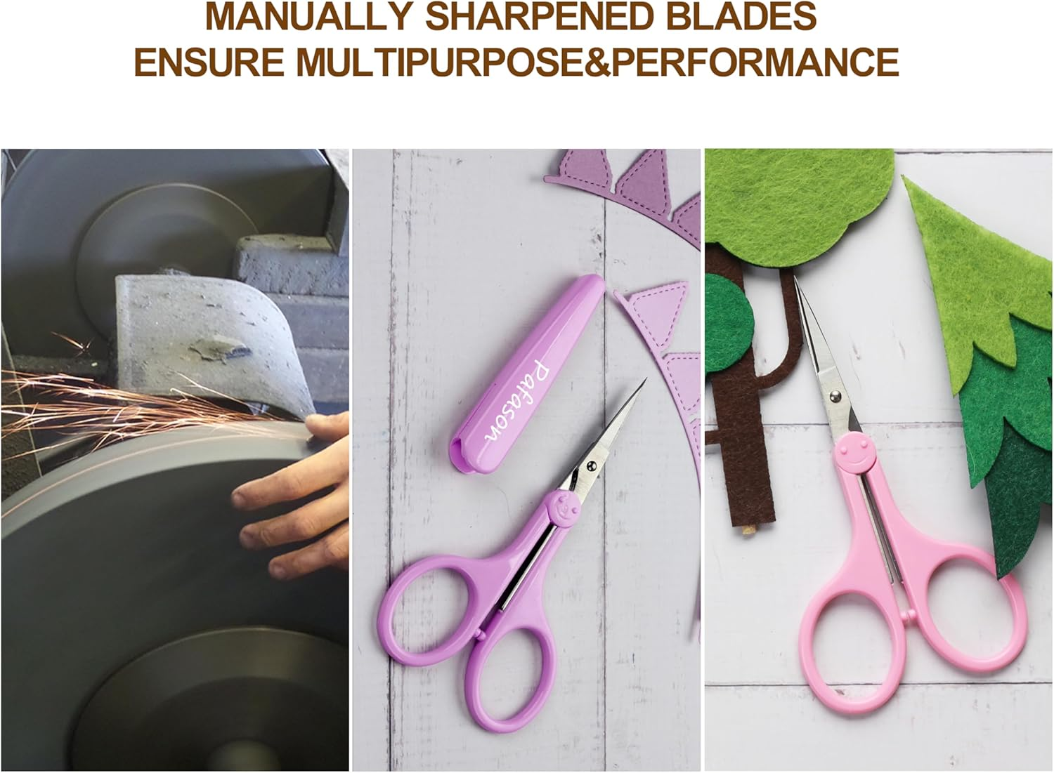 PAFASON Ultra Sharp Detail Scissor Set 2 PC Straight for Scrapbooking Quilting Sewing Knitting Embroidery Cross Stitch Crochet Thread Yarn Paper Fabric Detail Cutting Stainless Steel, Safety Case image number 6