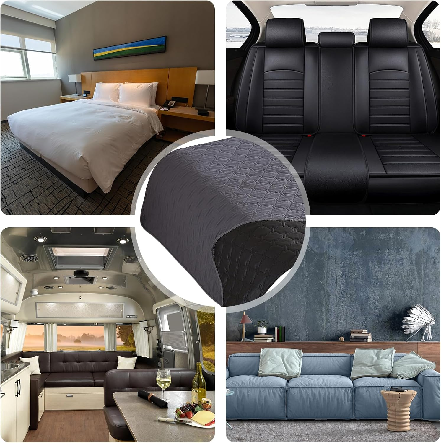 Nizirioo Waterproof Dog Blanket, 130 X 200 Cm, Waterproof Pet Blanket, Waterproof Blanket, Reversible Scratch-Resistant Protective Blanket for Dogs, Pets, Cats (Dark Grey) image number 6