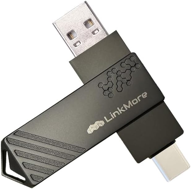 Linkmore 256GB USB/USB C Flash Drive, Type C USB C Flash Drive, USB C Memory Stick, 2In1 OTG Flash Drive for Android Phones, Iphone-15, Dual USB C Storage Flash Drive, 150Mb/S USB C Thumb Drive