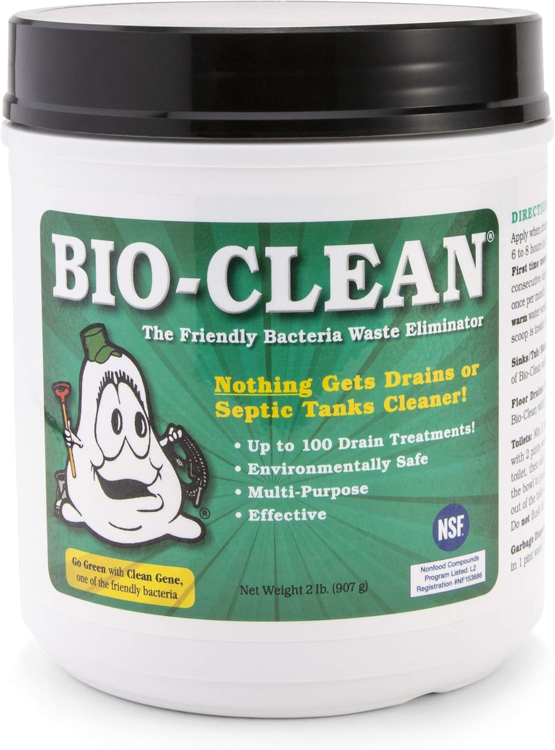 Bio-Clean Drain Septic Bacteria (2 Lb.) image number 1
