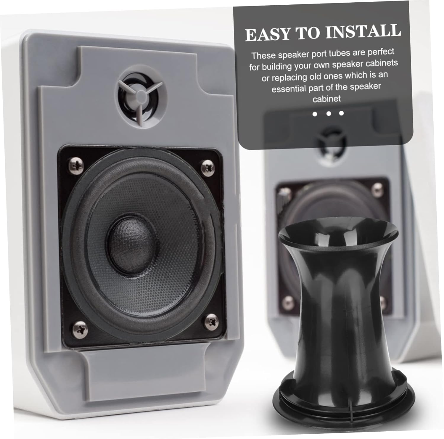 WOFASHPURET 8Pcs Speaker Port Tube Speaker Cabinet Air Ports Voice Outlet Air Tube Bass Enhancer image number 3