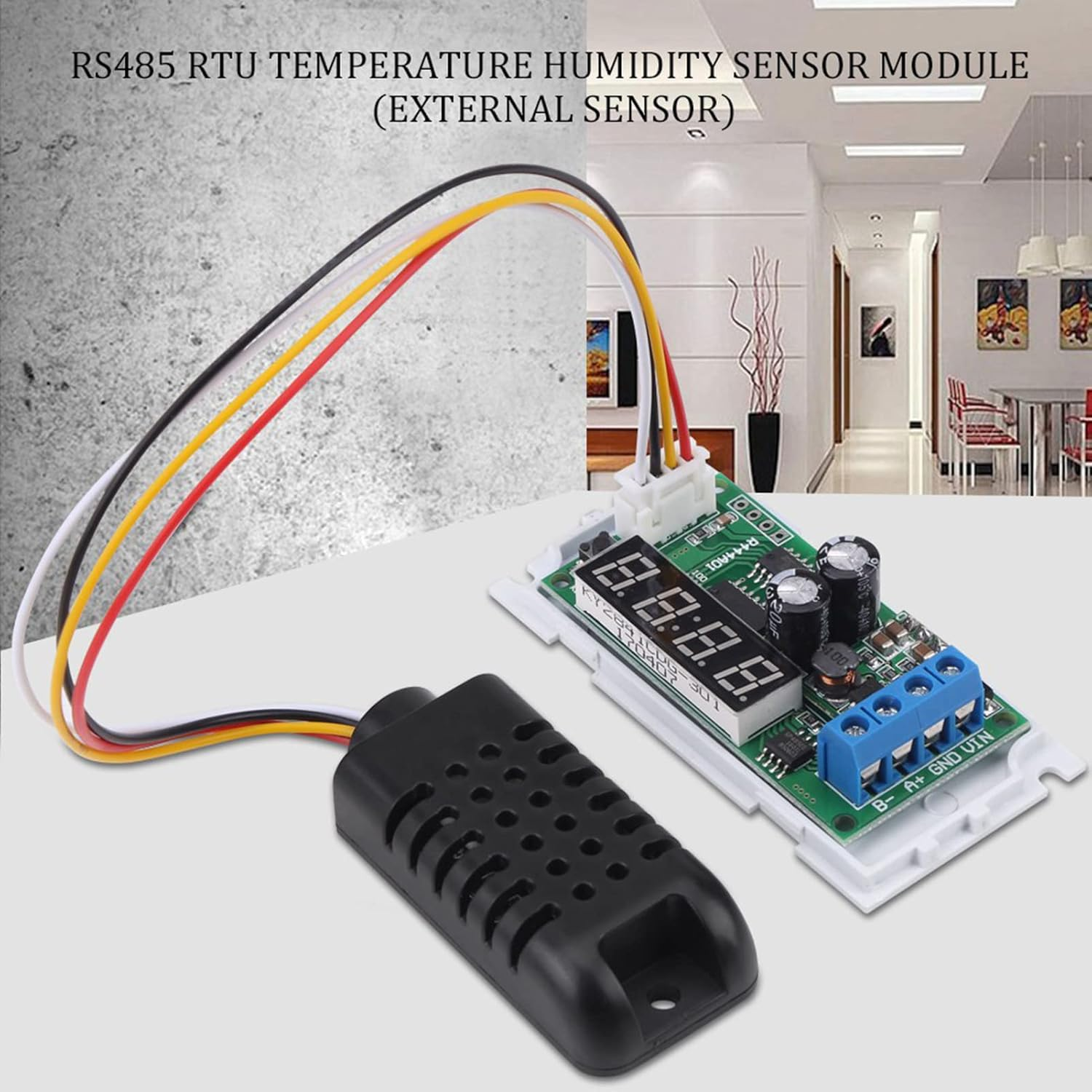 Module of the Moisture Sensor of the Temperature LED Digit Highly Efficient Voltage Voltage AM2320 Sensor for Appliances image number 6