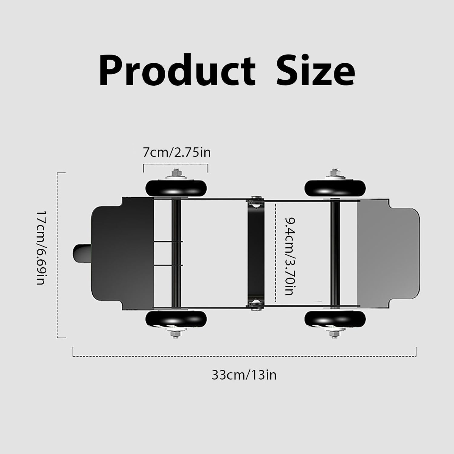 Motorcycle Wheel - Portable Motorcycle Mover Wheel Set of 4,Multi-Bearing Design Tire Jack, Foldable Motorcycle Mover for Electric Vehicles, Motorcycles image number 2